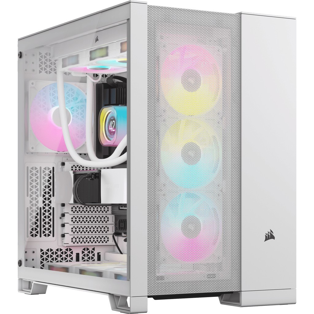 CORSAIR Midi 6500D Airflow (Tempered Glass) White
