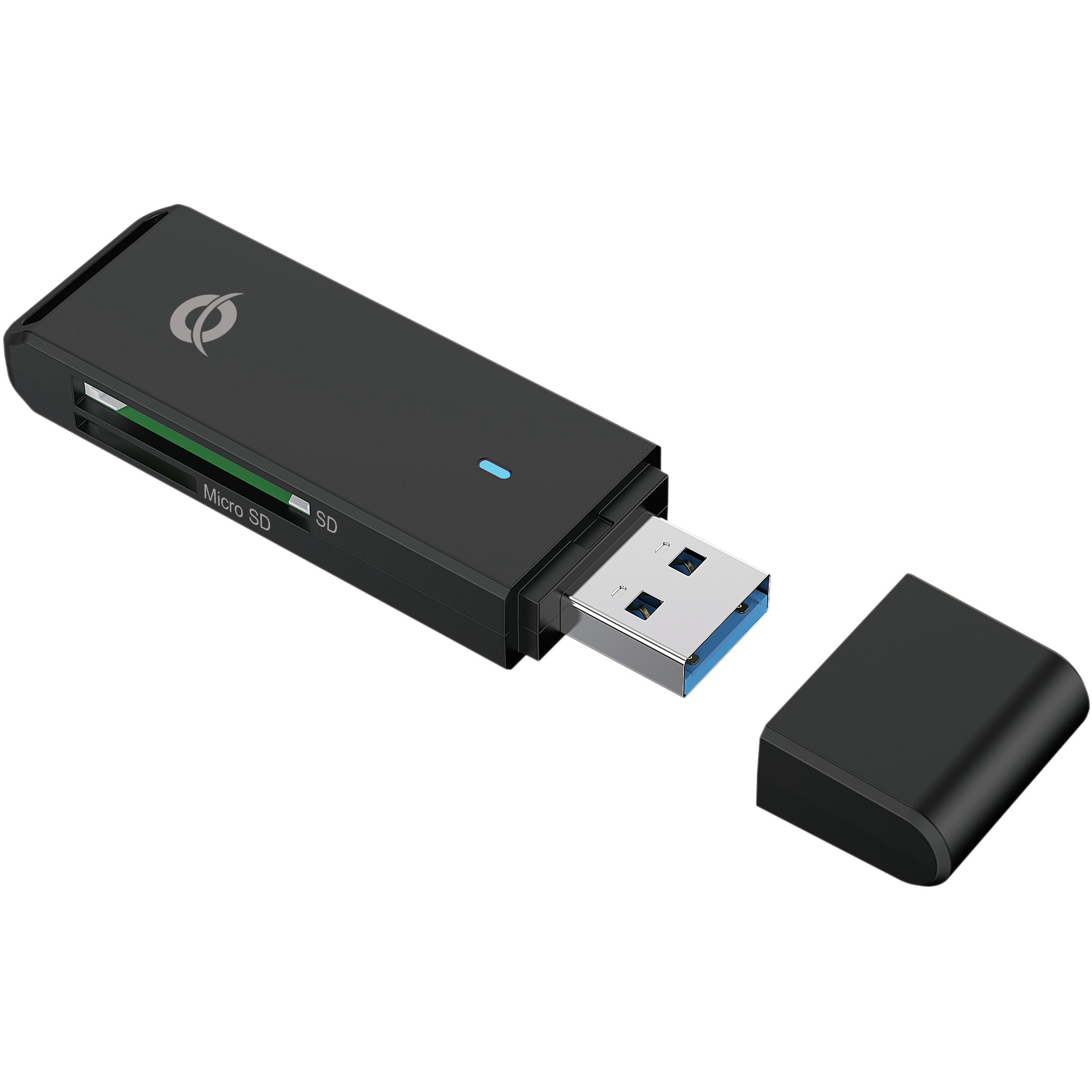 CONCEPTRONIC Kartenleser USB-A3.2->TF/Micro-SD3.0 schwarz