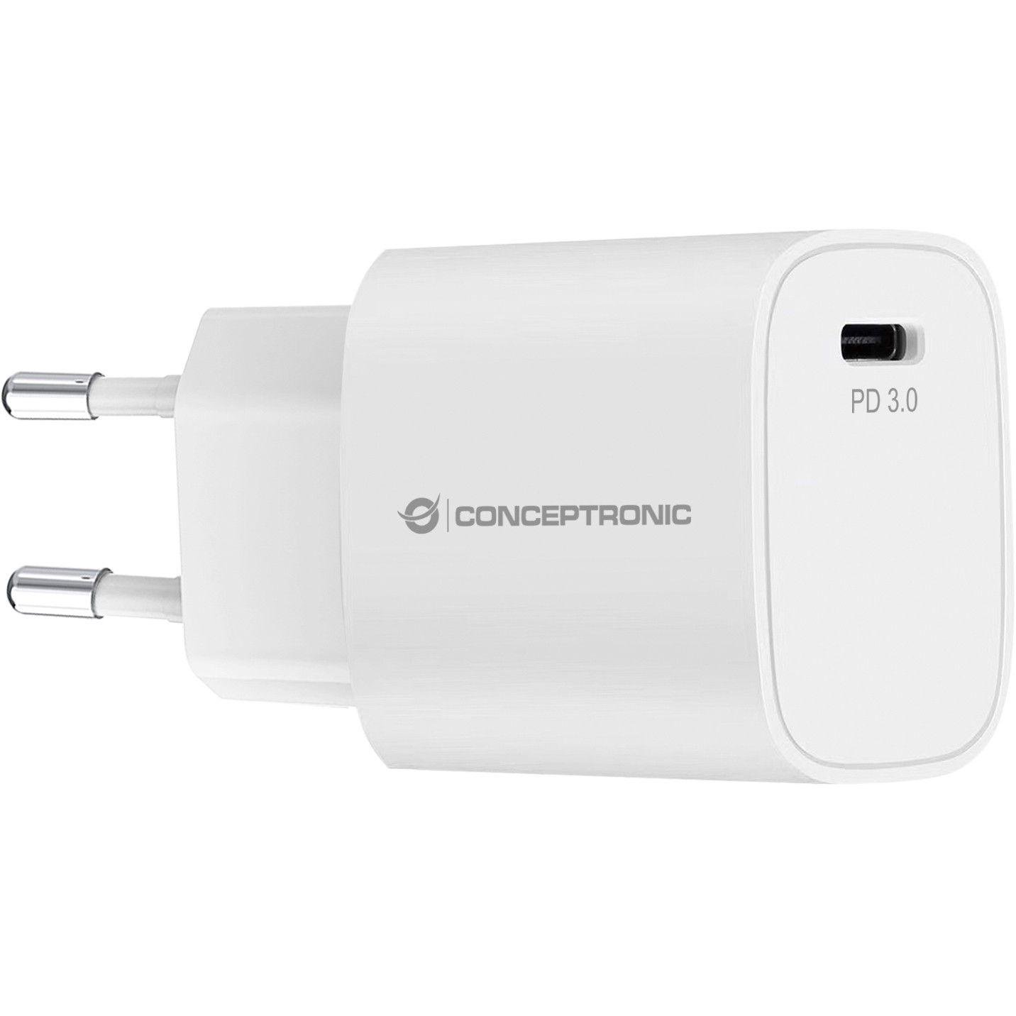CONCEPTRONIC Ladegerät 1Port USB-C Top-Port 20WPD3.0 ws