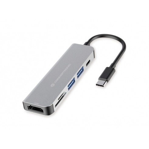 CONCEPTRONIC Dock USB-C->HDMI.2xUSB-A3.0.60WPD.+ 15cm gr