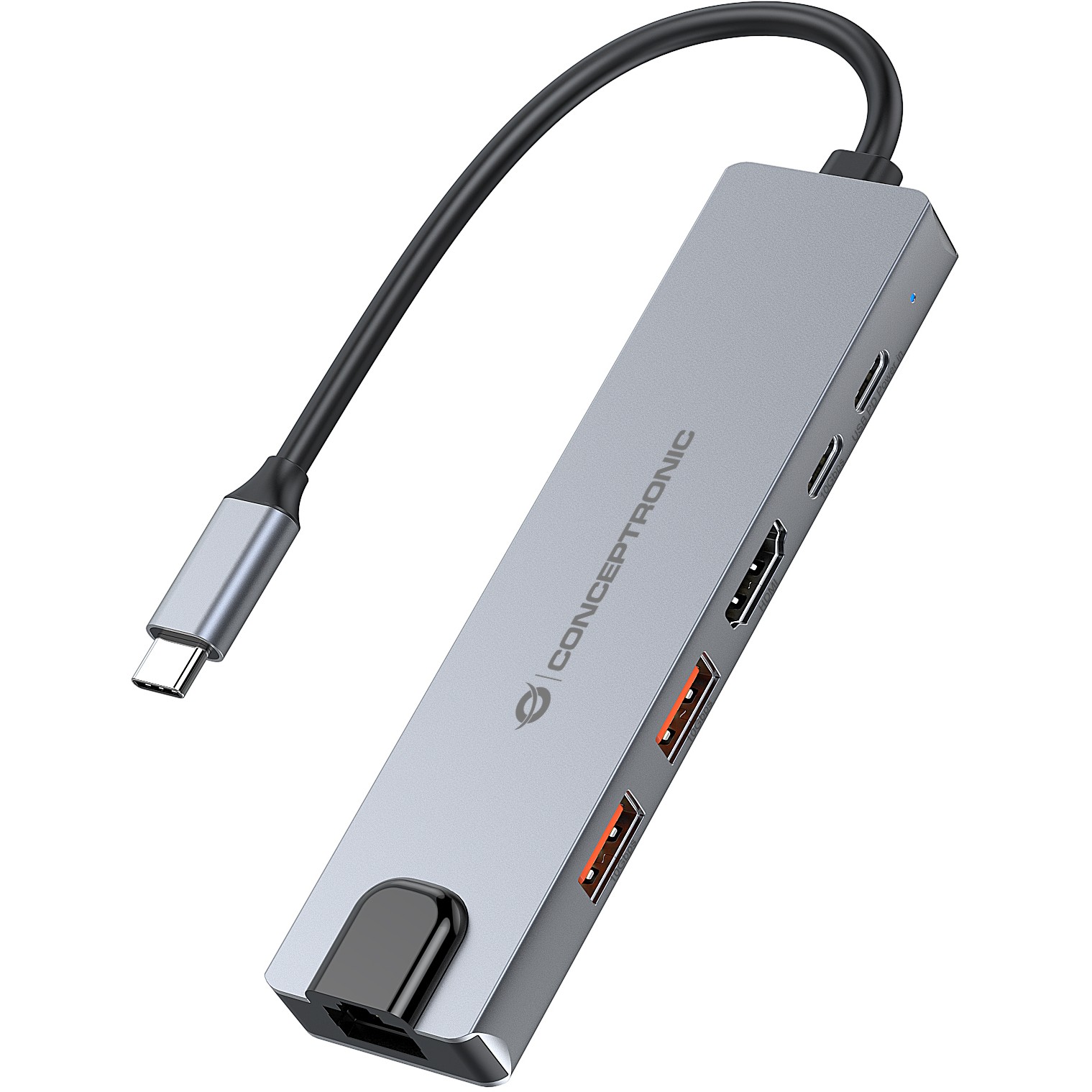 CONCEPTRONIC 6-1 Dock USB-C->HDMI/2xUSB-A/USB-C/+ 25cm si