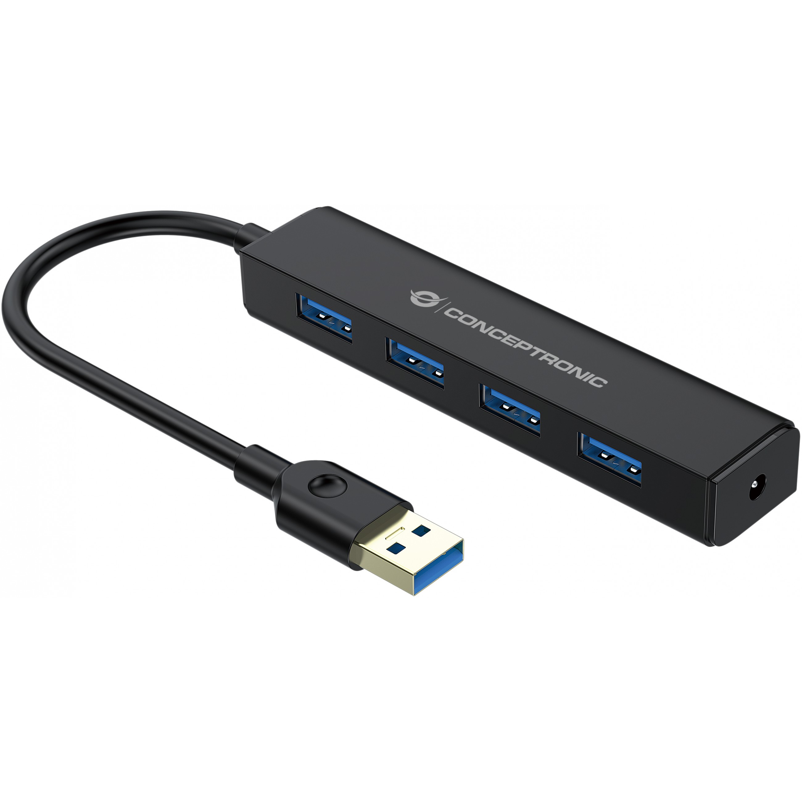 CONCEPTRONIC 4-Port Hub USB-A3.0->4xA3.0 o.Netz. sw