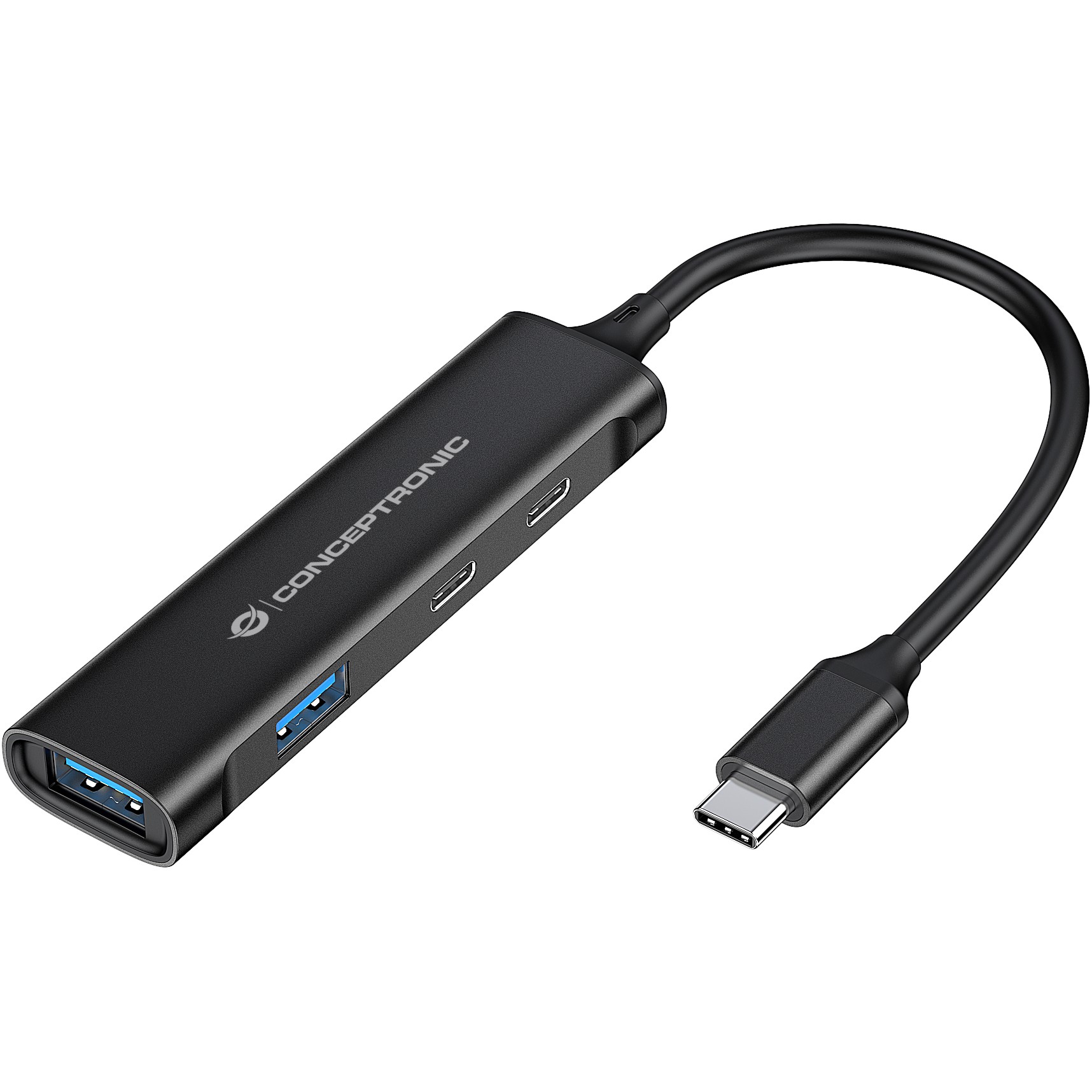 CONCEPTRONIC 4-Port Hub USB-C3.2Gen1->2xA3.0/2xC o.Netz. sw
