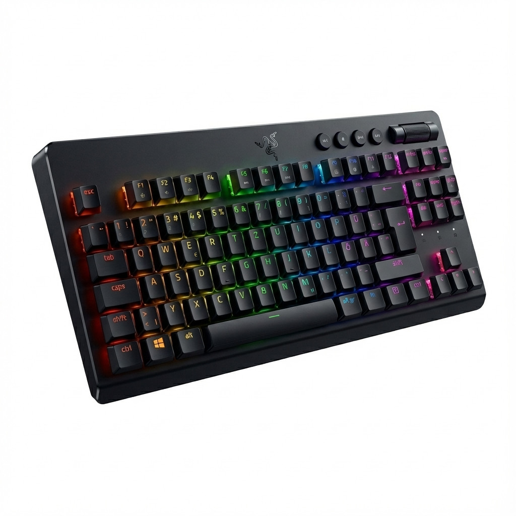Razer BlackWidow V4 Low-profile Tenkeyless HyperSpeed orange Switch german Layout