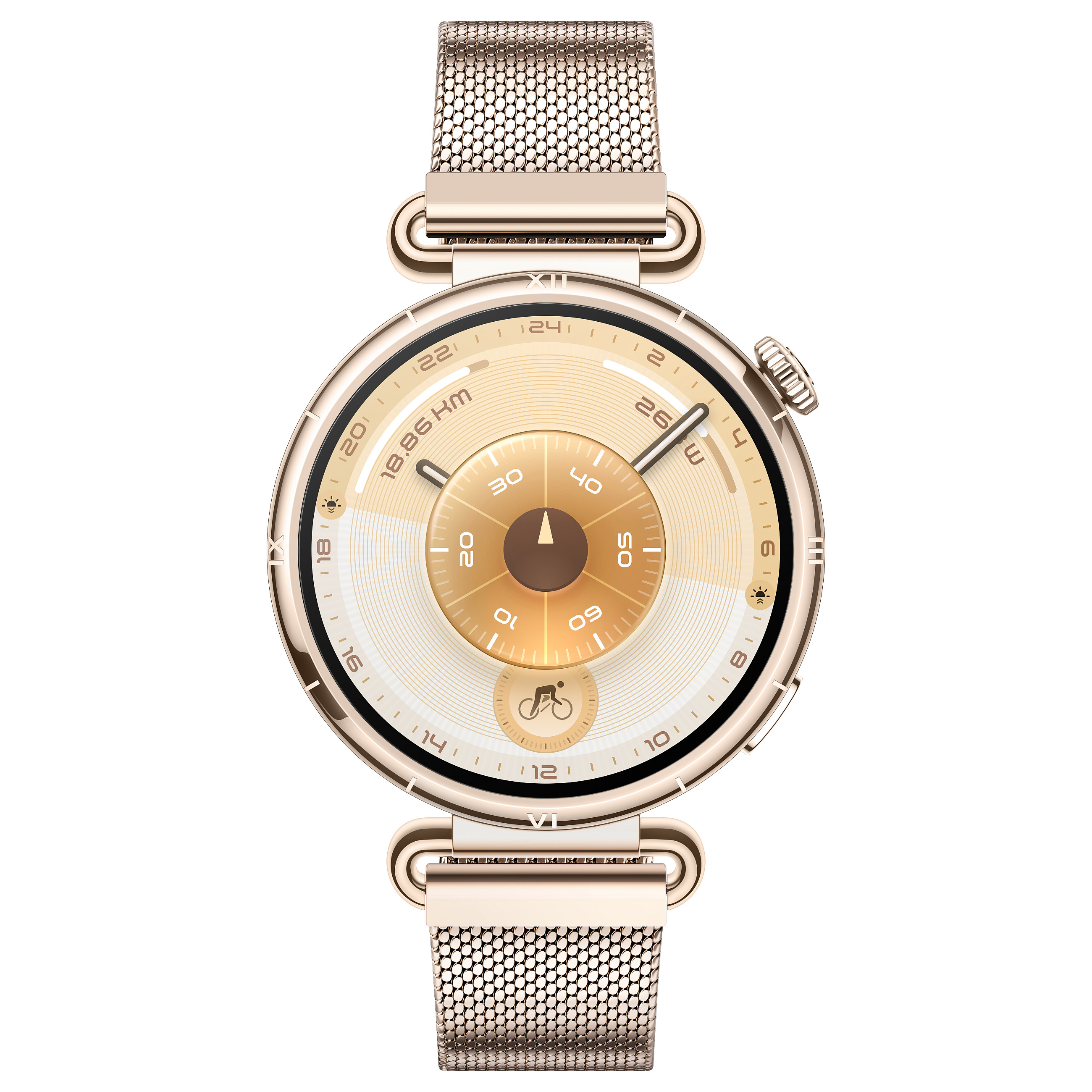 HUAWEI WATCH GT6 41mm (Konsu-B19M), Gold Milanese Strap
