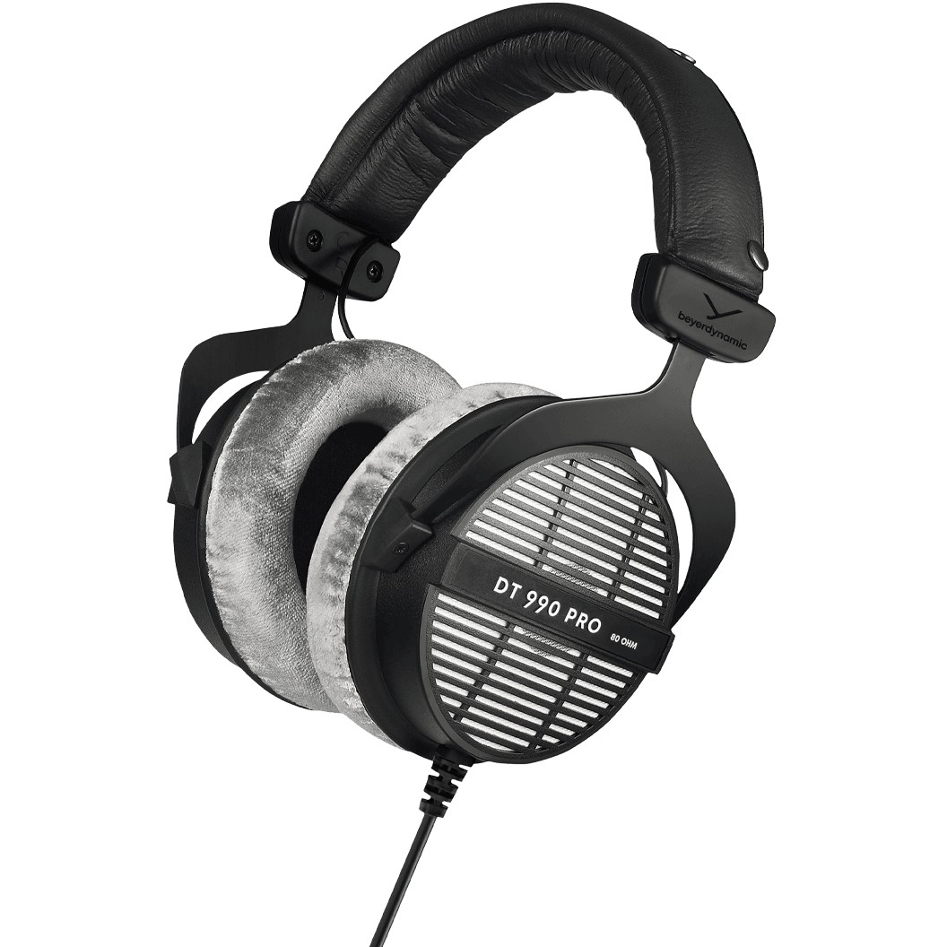 DT 990 PRO 80 Ohm kabelgebundener Over-Ear-Studiokopfhrer, schwarz