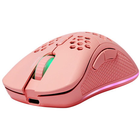 Deltaco Gaming Maus wireless, RGB pink