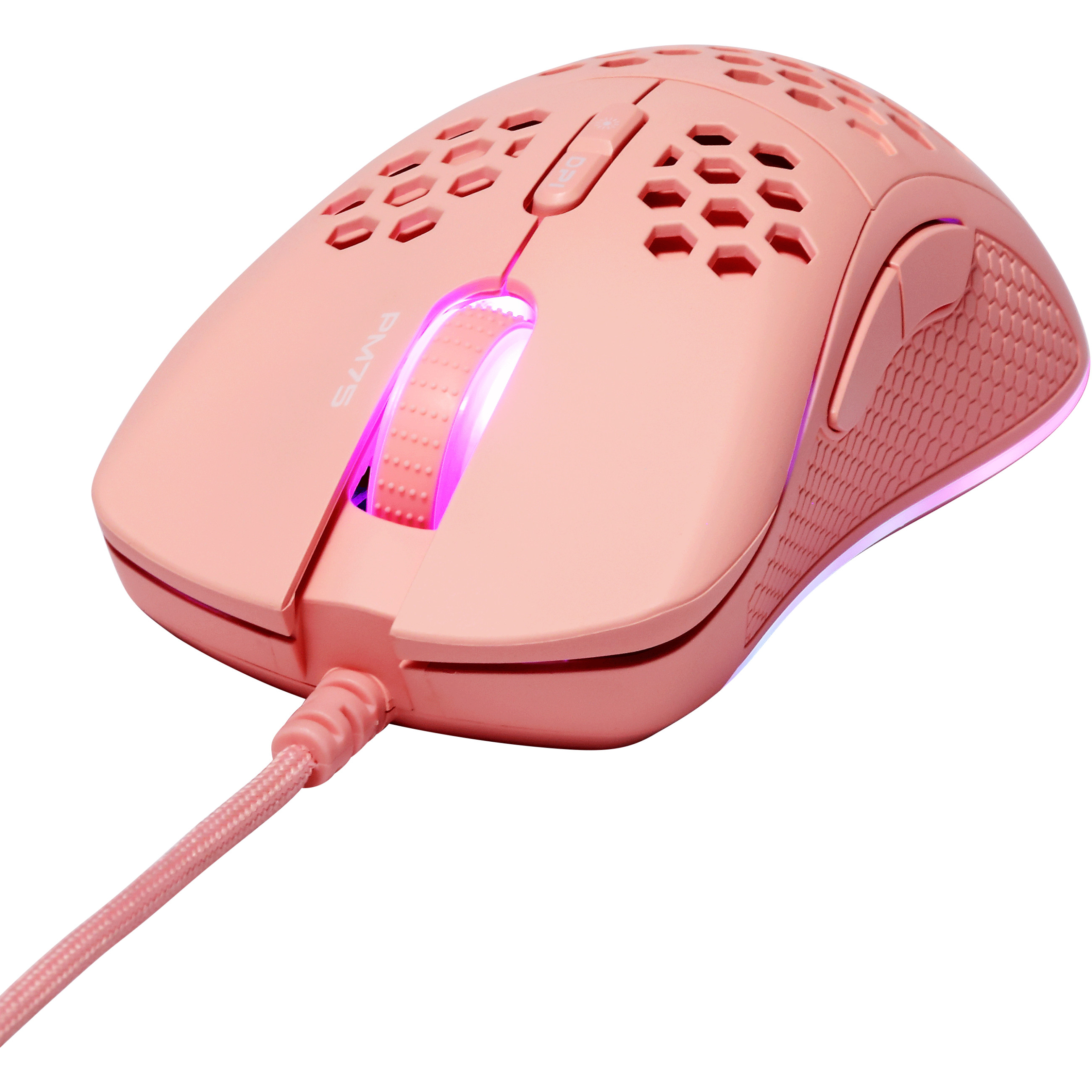 Deltaco Gaming Maus USB, RGB pink