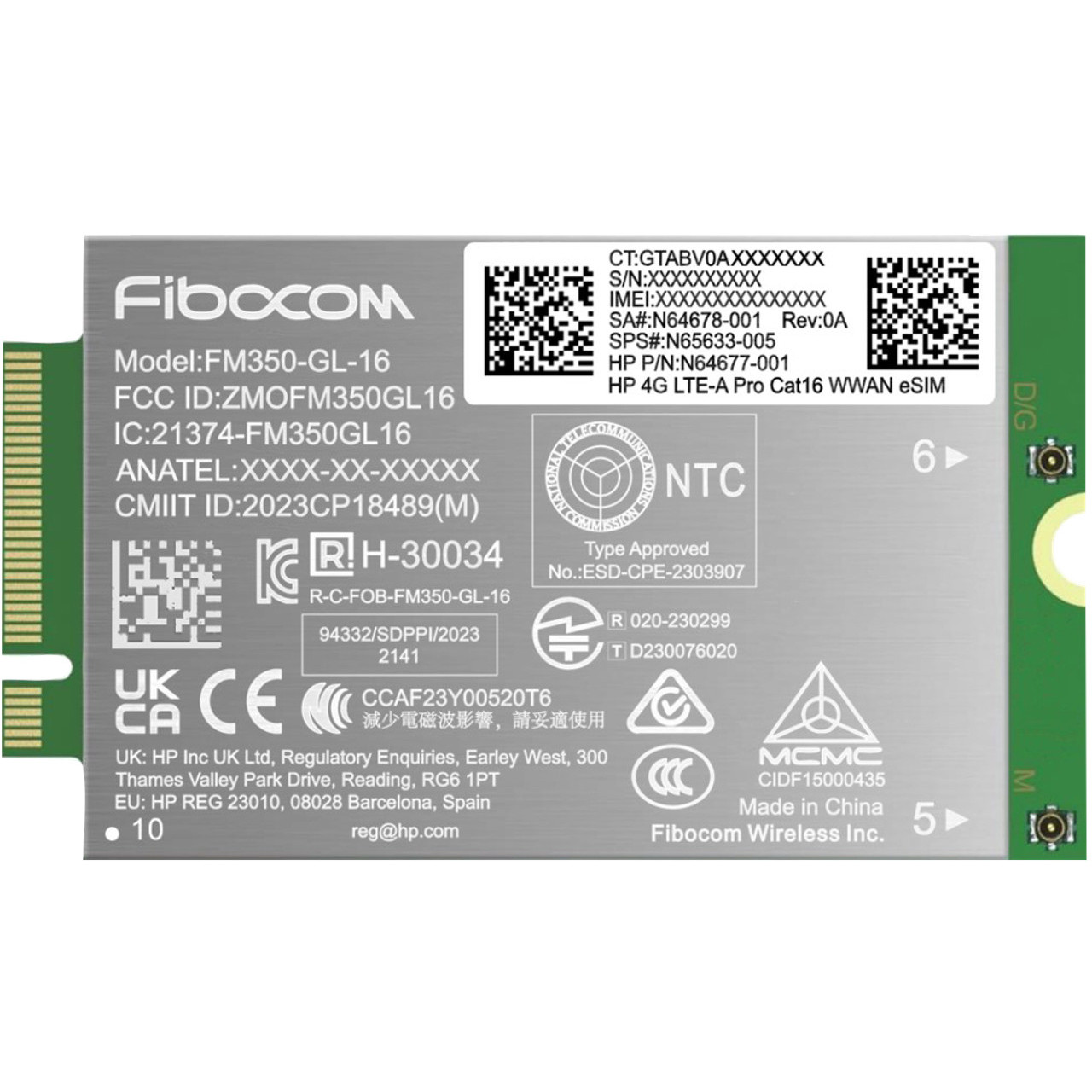 HP Funkmodem 4G LTE-A WWAN Modul