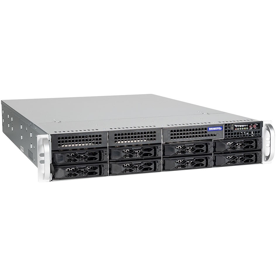 Server bluechip SERVERline R32316r 2HE Rack Xeon E-2414 32GB 2x480GB SSD, TPM-Modul, 2 x RJ45 (1 Gb/s)