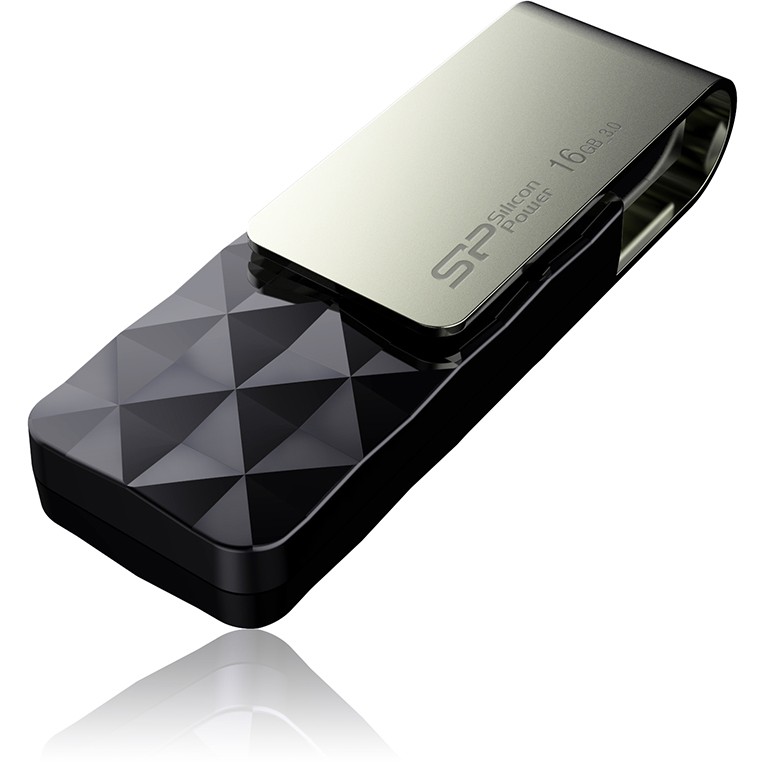 STICK Silicon Power USB-Stick 16GB USB3.0 B30 Black