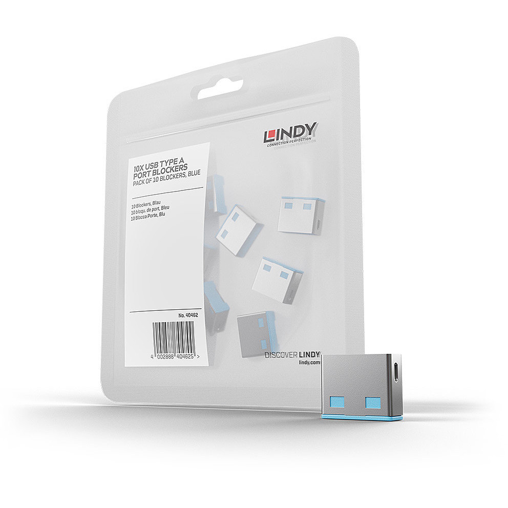 STICK LINDY USB Typ A Portschlösser 10xBlau Erweiterung für 40452