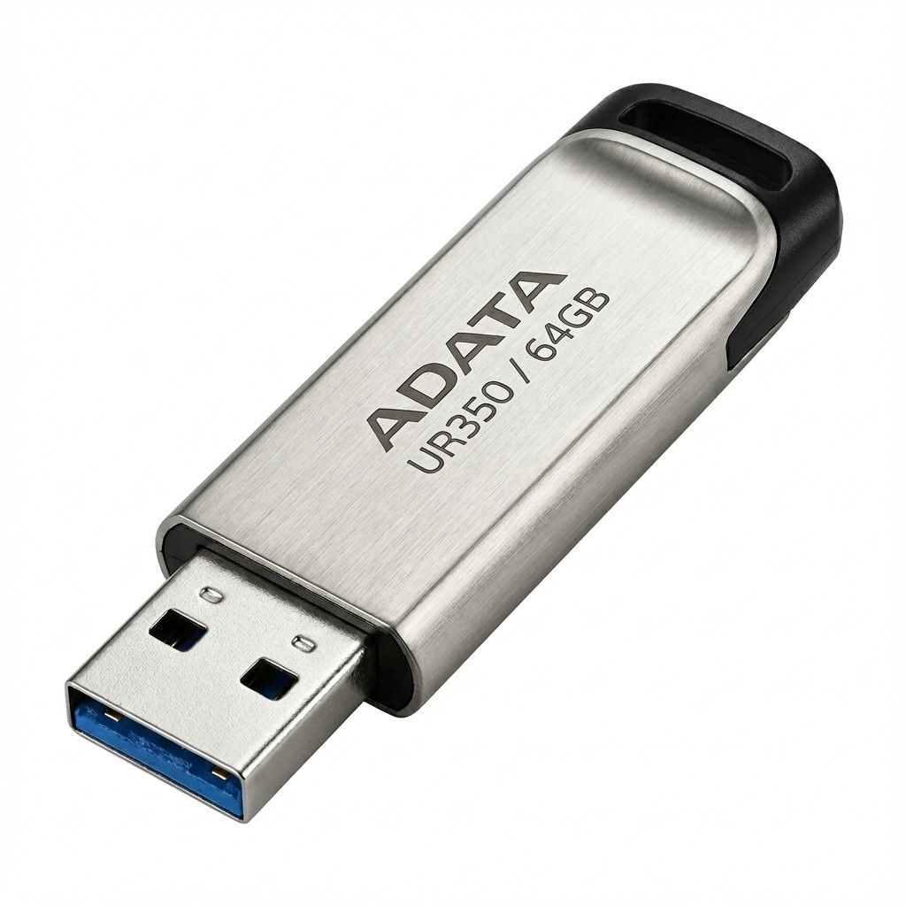 STICK ADATA UR350 64 GB (nickel/schwarz, USB-A 3.2 Gen 1 (5 Gbit/s))