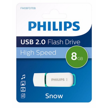 STICK Philips USB 2.0 8GB Snow Edition Spring Green