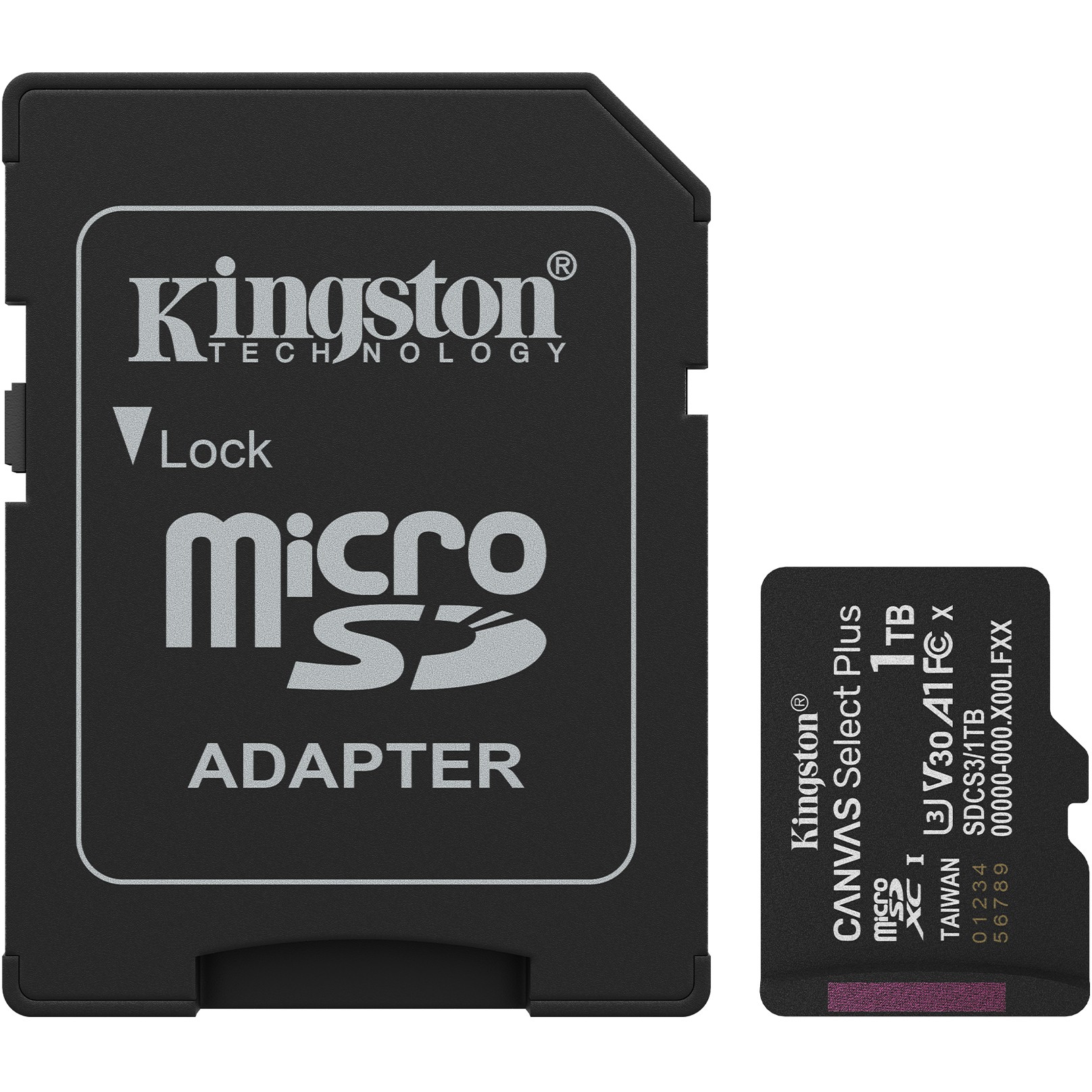 CARD Kingston 1TB microsdxc Canvas Select Plus Gen3 150MB/s A1 Card + Adapter