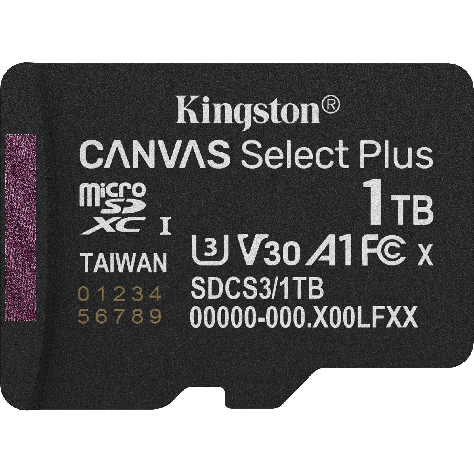 CARD Kingston 1TB micsdxc Canvas Select Plus Gen3 150R A1 Single Pack w/o ADP