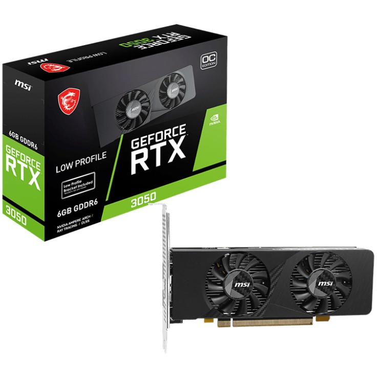 RTX 3050 6GB LP E OC GDDR6 1 Fan