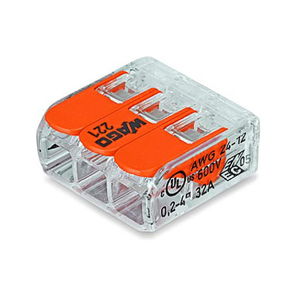 Wago Serie 221 - 3*4mm (50 Stück)