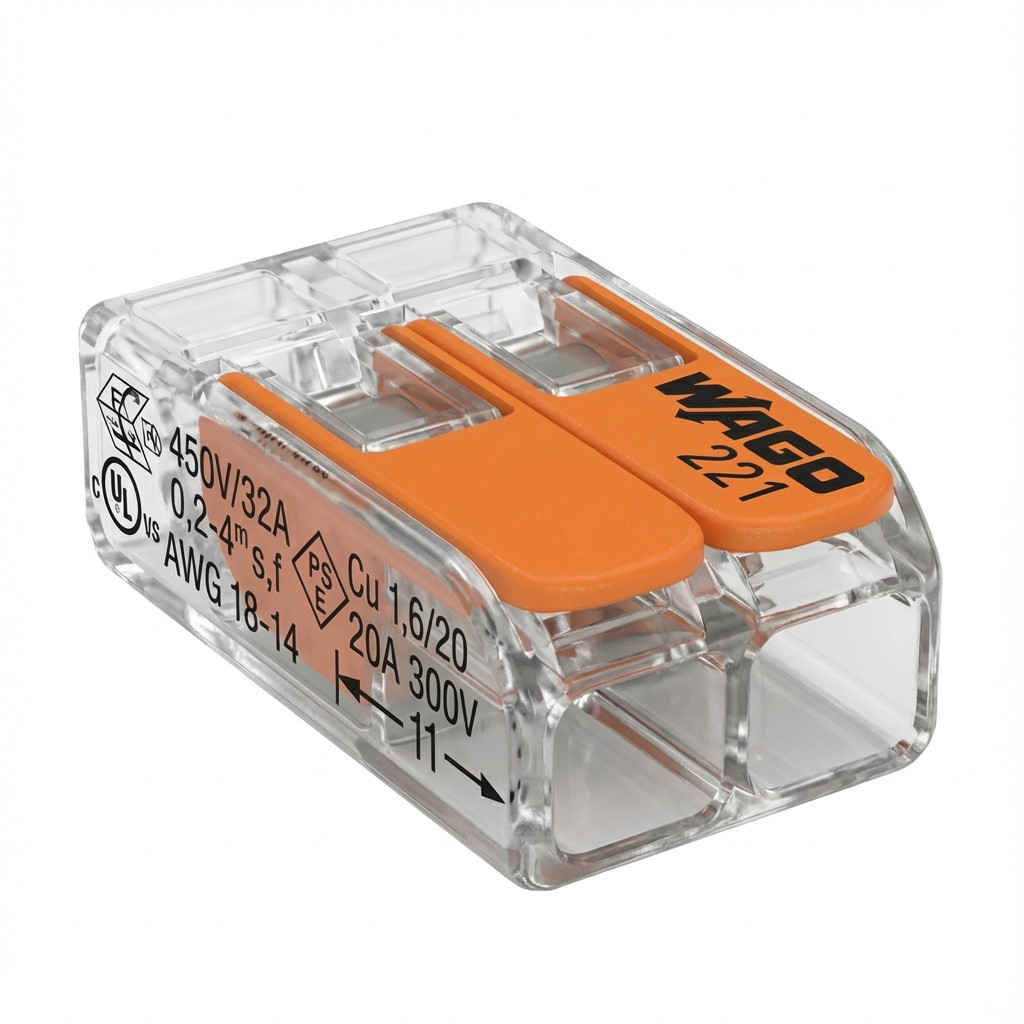 Wago Serie 221 - Durchgangsverbinder -2*4mm (60Stück)