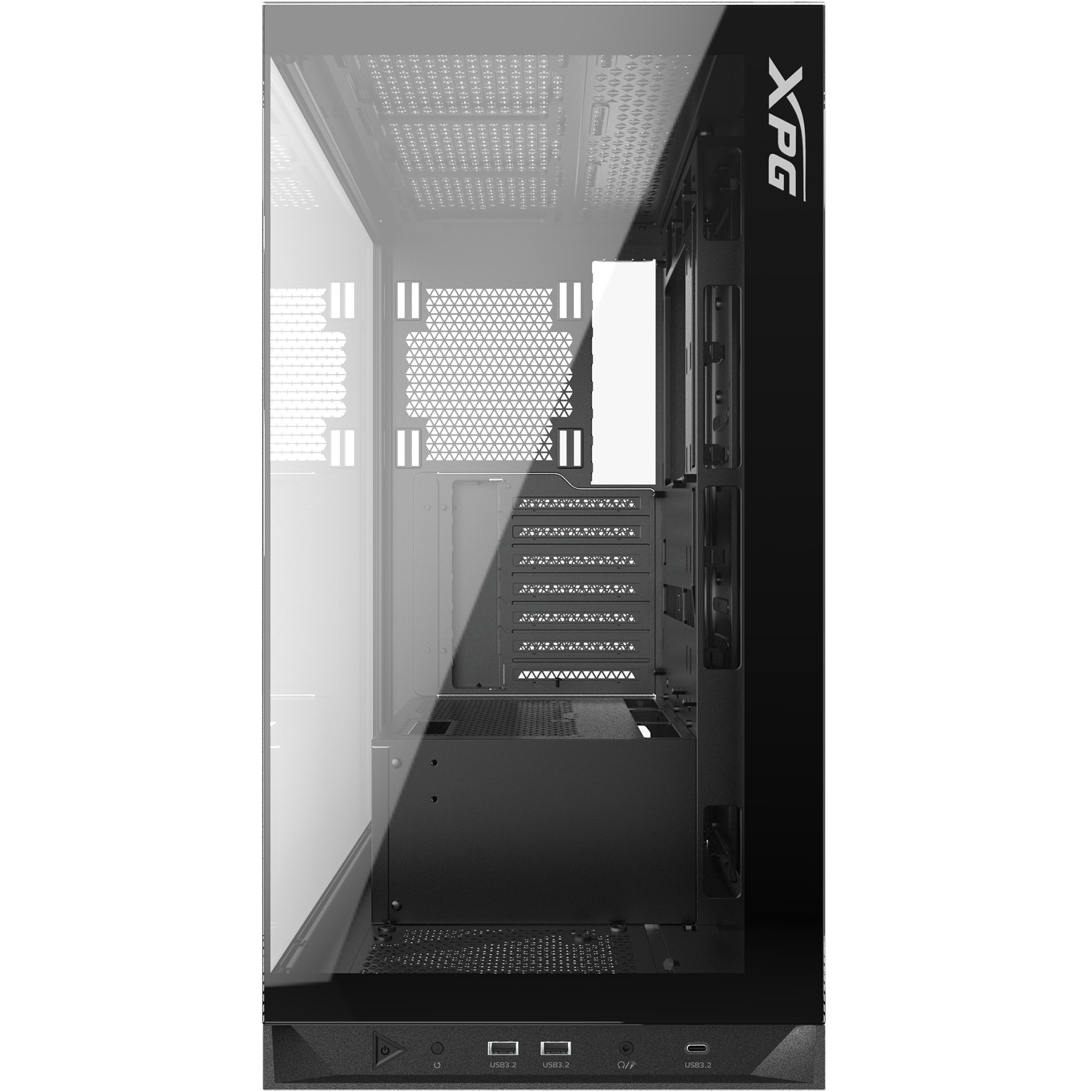 XPG Invader X ATX Midi Tower schwarz 4x120mm ARGB Glas USB C