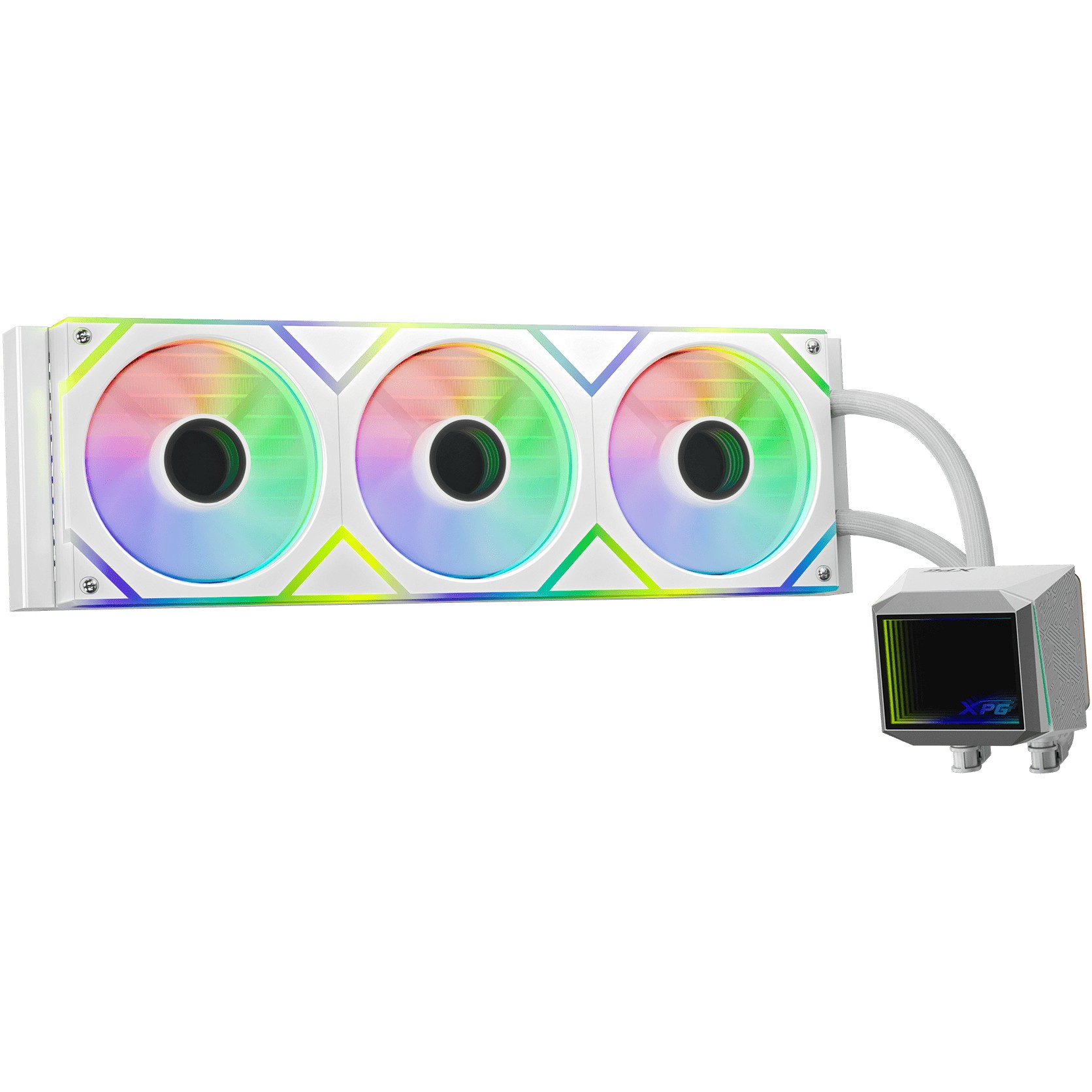K COOLER XPG Levante II 360 AIO Wasserkühlung 360mm weiß ARGB