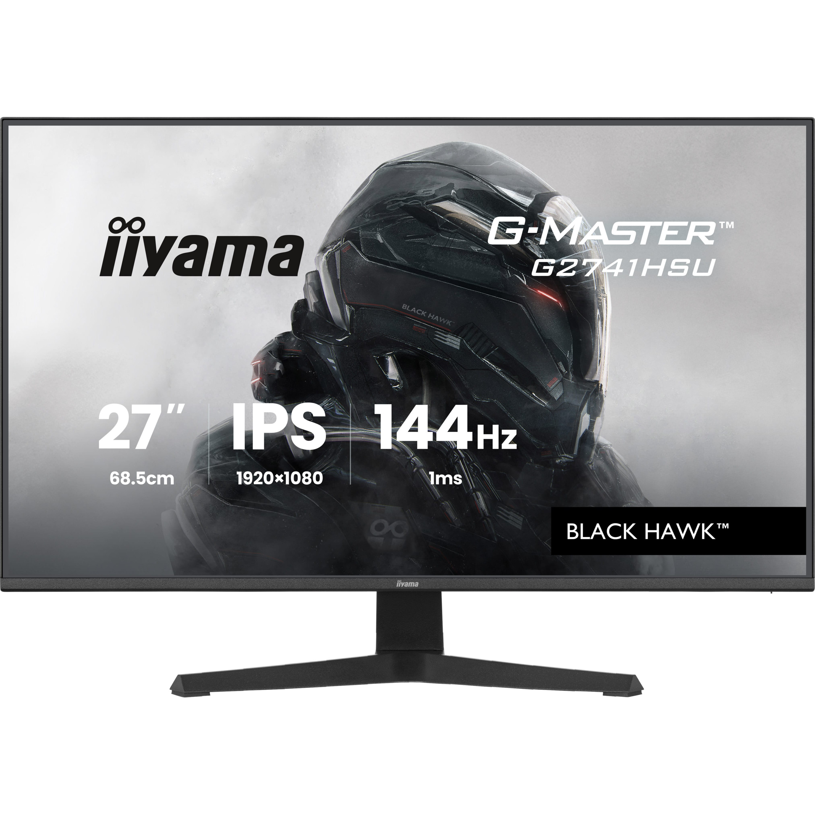 68,6 cm/27? (1920×1080) iiyama G-Master G2741HSU-B1 16:9 FHD IPS 1 ms (MPRT) 144 Hz HDMI DisplayPort VESA 100×100 Black