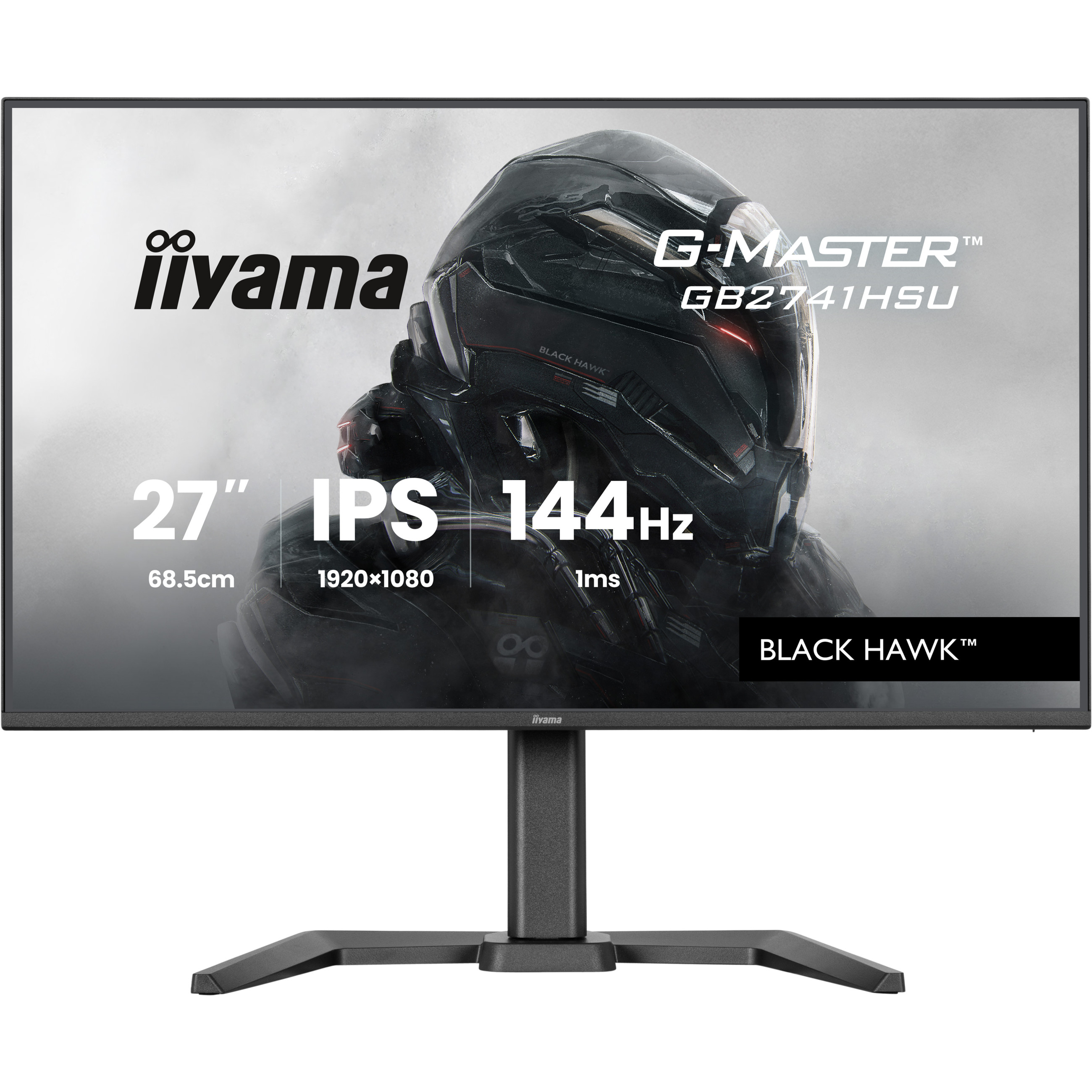 68,6 cm/27? (1920×1080) iiyama GB2741HSU-B1 16:9 FHD Fast IPS 1 ms 144 Hz HDMI DisplayPort VESA 100×100 Black