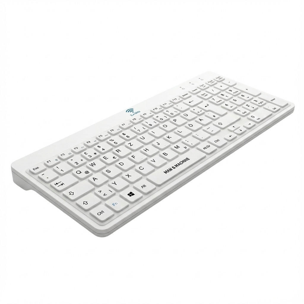 MAN&MACHINE ITs Cool Flat DE white Hygienetastatur,white,99 Tasten,DE