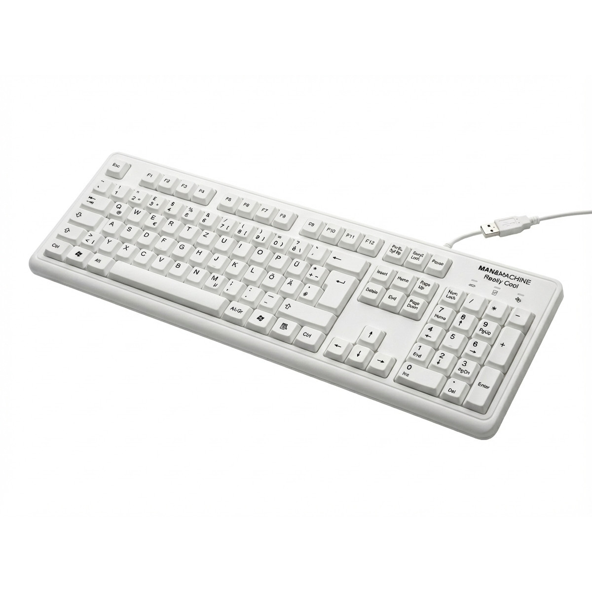 MAN&MACHINE Really Cool DE white Hygienetastatur,white,USB,DE