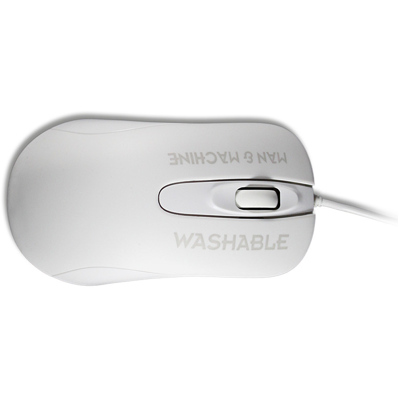 MAN&MACHINE Mouse C washable DE 1000dpi,USB,2Tasten+Scroll,white,DE