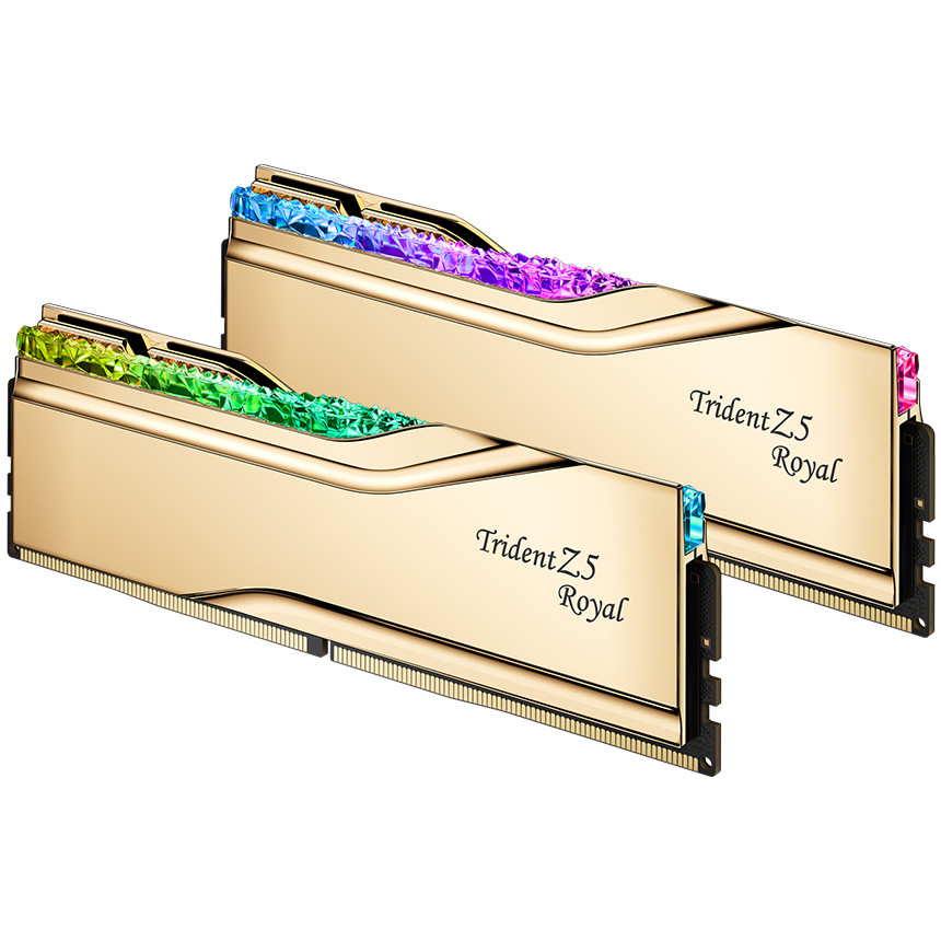 DIMM 32 GB DDR5-6000(gold, F5-6000J2836G16GX2-TR5G, Trident Z5 Royal RGB, INTEL XMP)
