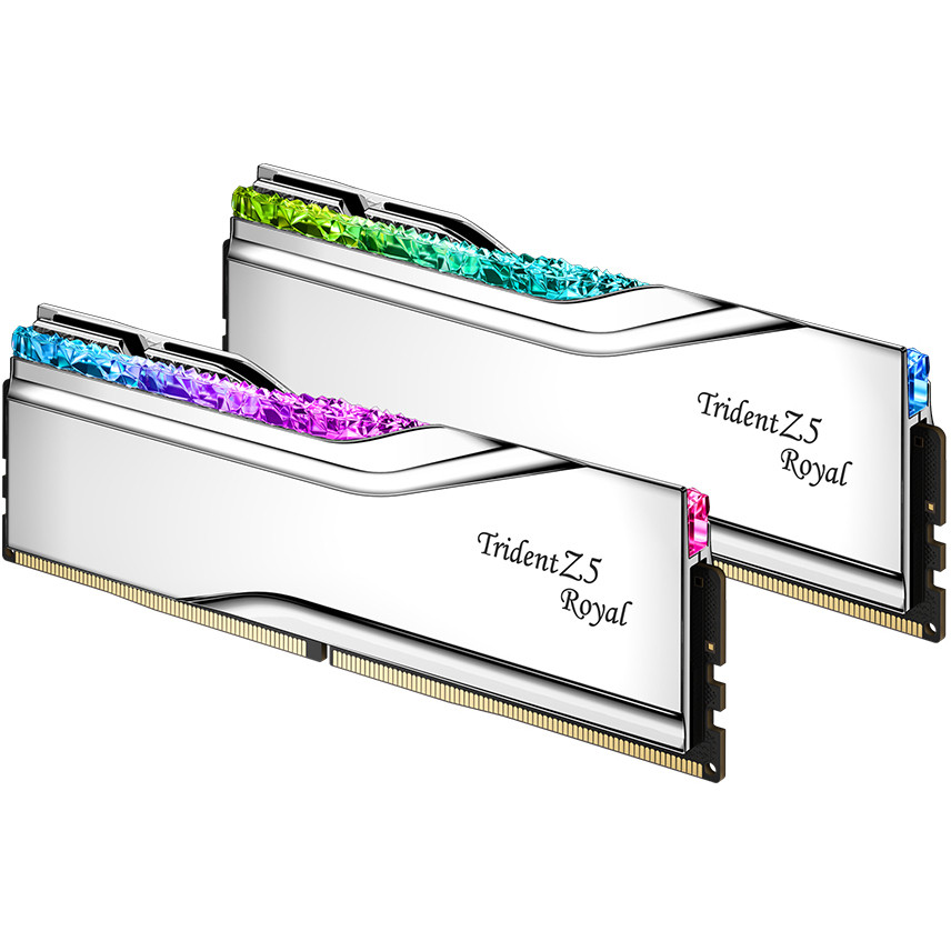 DIMM 64 GB 6000(silber, F5-6000J2836G32GX2-TR5S, Trident Z5 Royal, INTEL XMP)