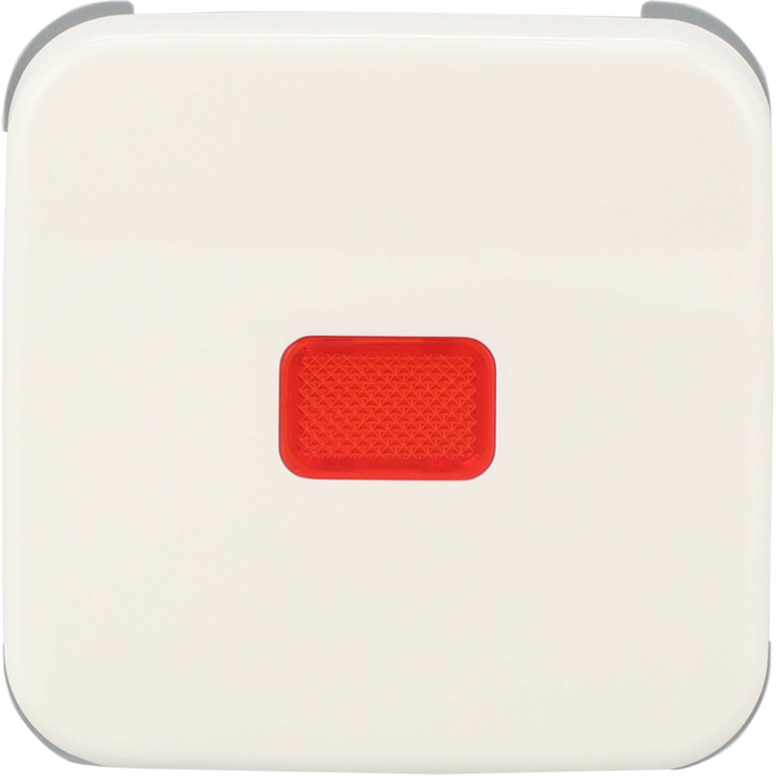 BUSCH JAEGER Reflex SI - Wippe rote Kalotte *alpinweiss*