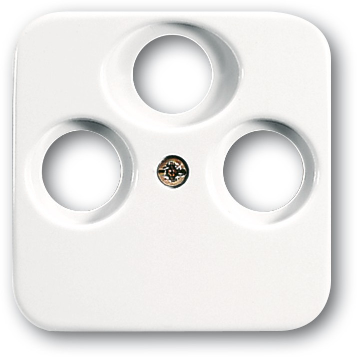 BUSCH JAEGER Reflex SI - Zentralscheibe Antenne 3-fach - UP *alpinweiss*