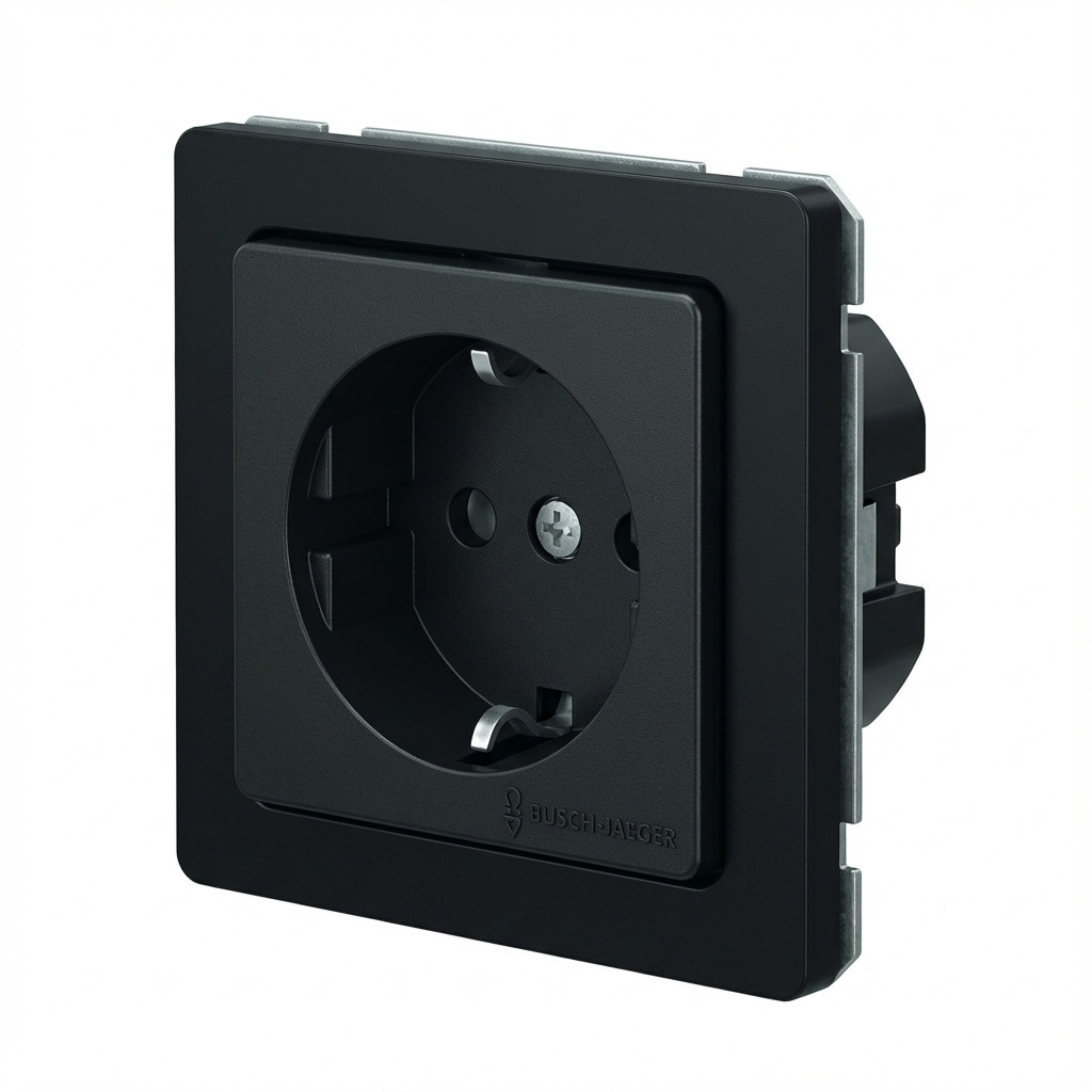 BUSCH JAEGER BJ 20 EUCB-915 SCHUKO® Steckdosen-Einsatz Safety+ Busch-balance® SI
