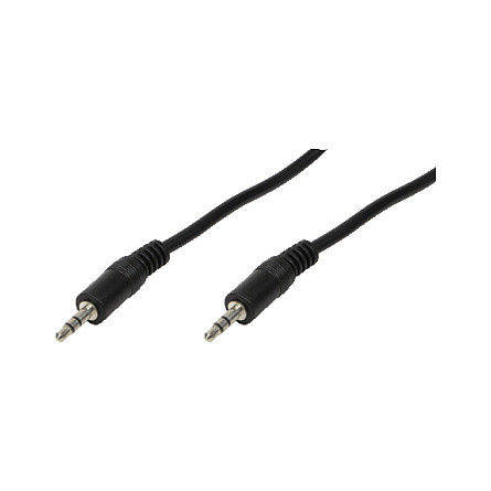 Logilink Audiokabel 1x 3,5mm -> 1x 3,5mm St/St 5.00m bk