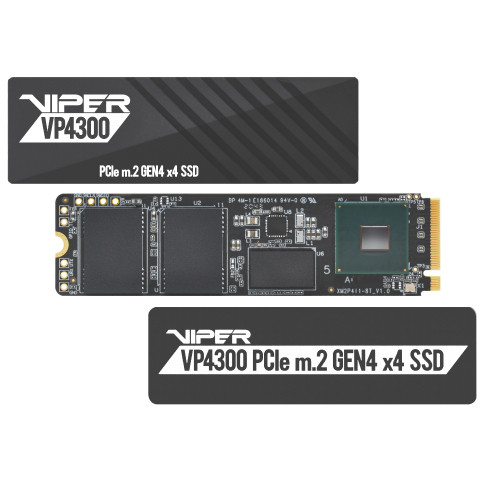 M.2 Patriot Viper VP4300 2 TB (schwarz, PCIe 4.0 x4, NVMe 1.4, 2280)