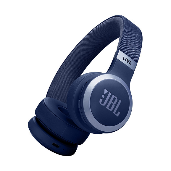 JBL Live 670 NC Bluetooth On-Ear-Kopfhrer mit Noise-Cancelling, Blau
