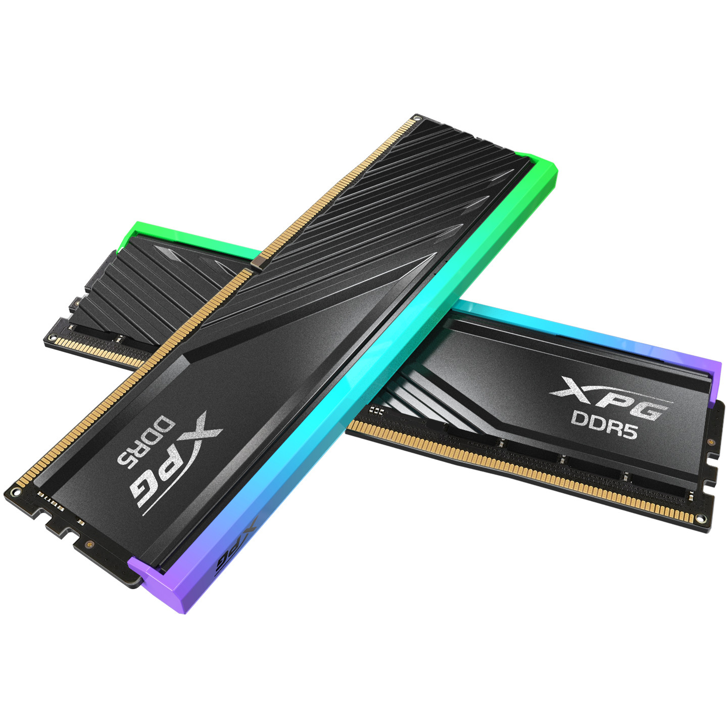 ADATA DIMM 48 GB 6400 (2x 24 GB) Dual-Kit (schwarz, AX5U6400C3224G-DTLABRBK, Lancer Blade RGB, INTEL XMP, AMD EXPO)