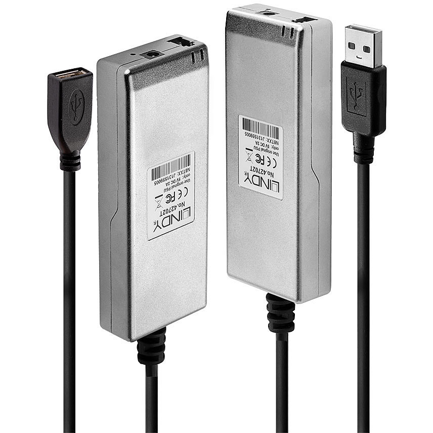 LINDY Extender USB 2.0 MM LWL/Fibre Optic Multi Mode F 200m