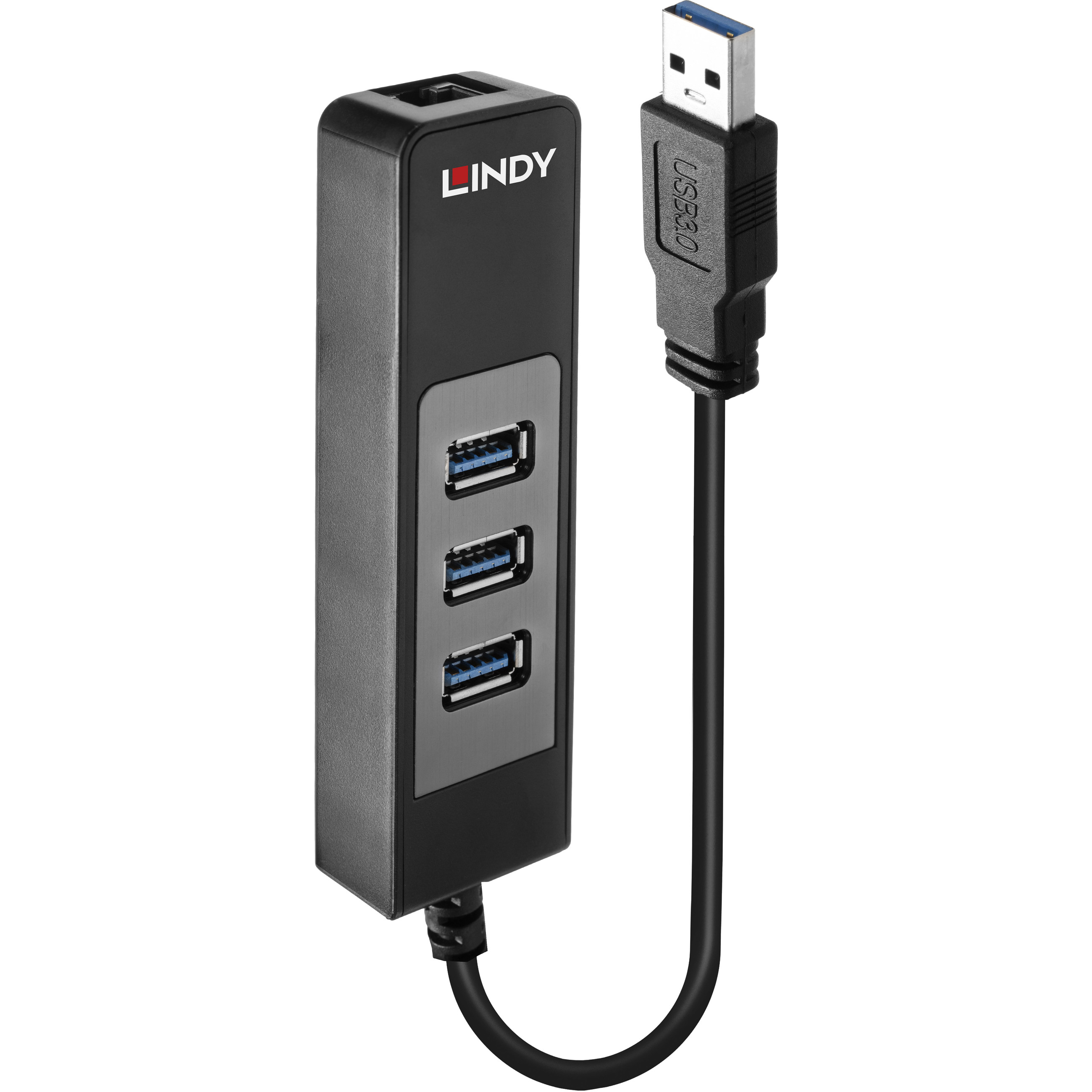 LINDY USB 3.1/3.0 Hub & Gigabit Ethernet Adapter