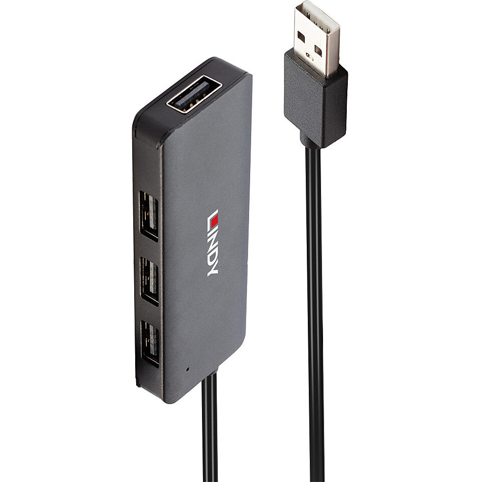 LINDY USB 2.0 Hub 4 Port ohne Netzteil