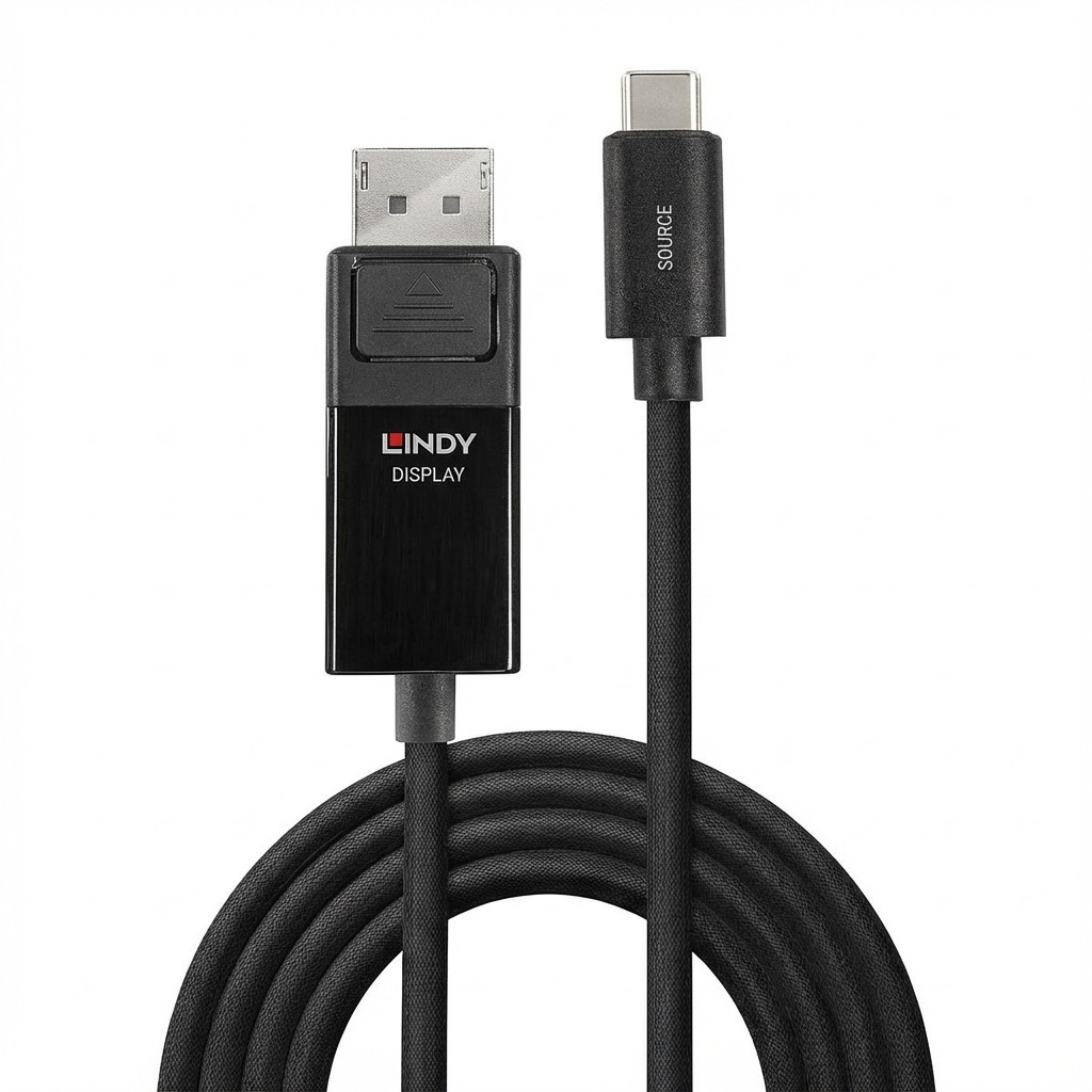 LINDY USB Typ C an Displayport 4K60 Adapterkabel mit HDR 2m