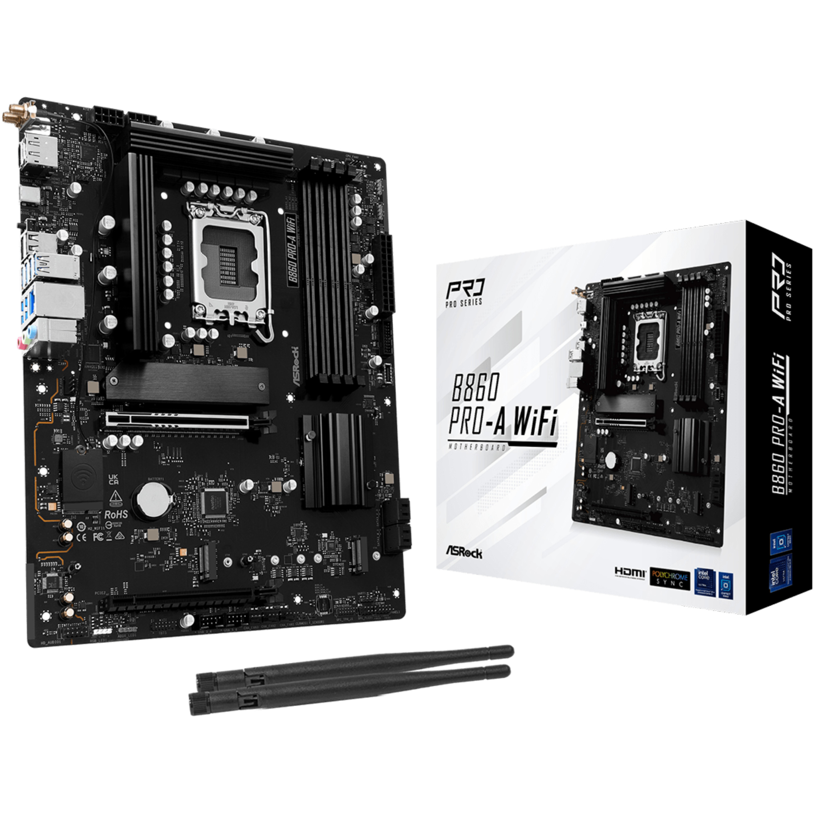 ASRock B860 Pro-A WiFi 1851 ATX HDMI/DP DDR5