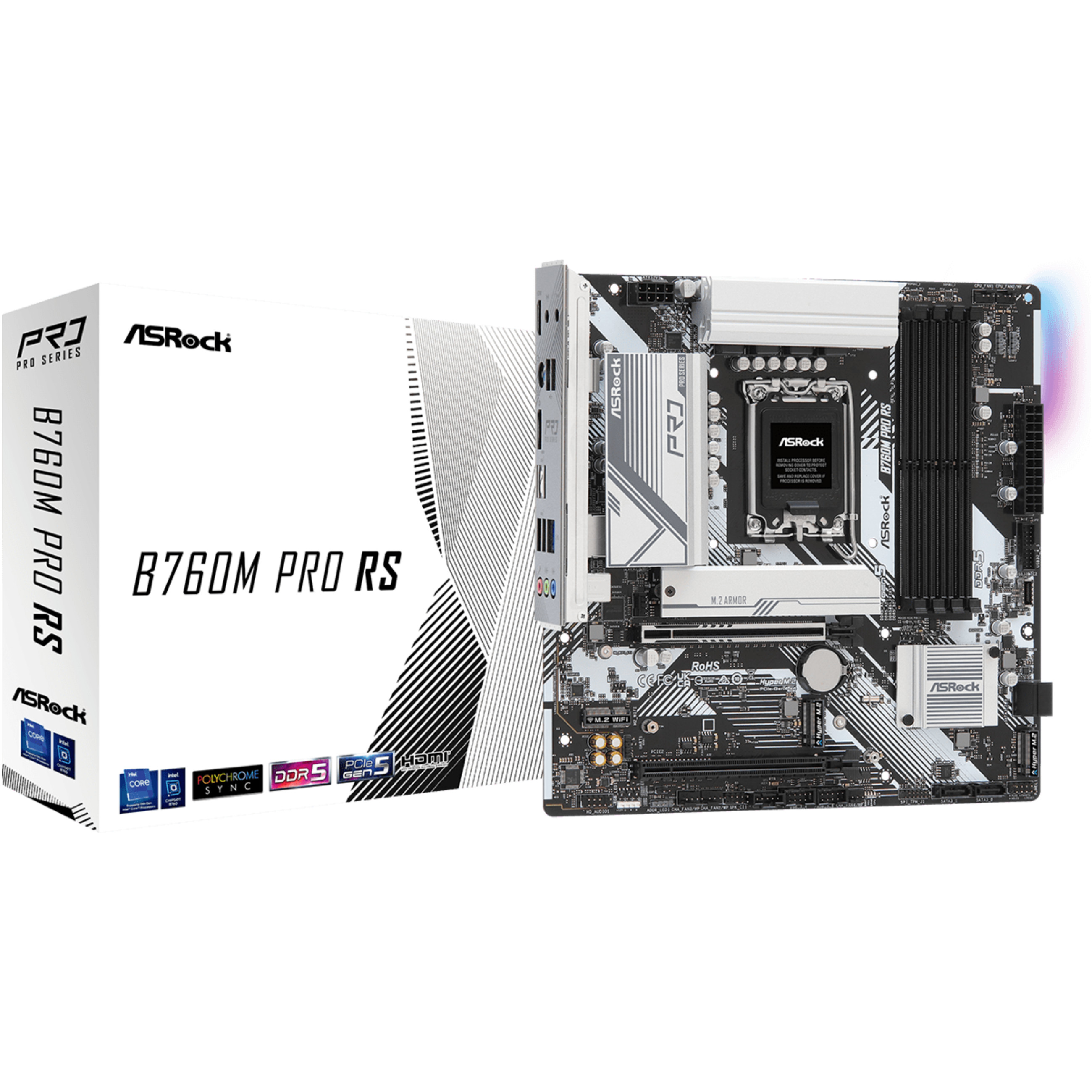 ASRock B760M Pro RS 1700 mATX HDMI/DP DDR5 retail