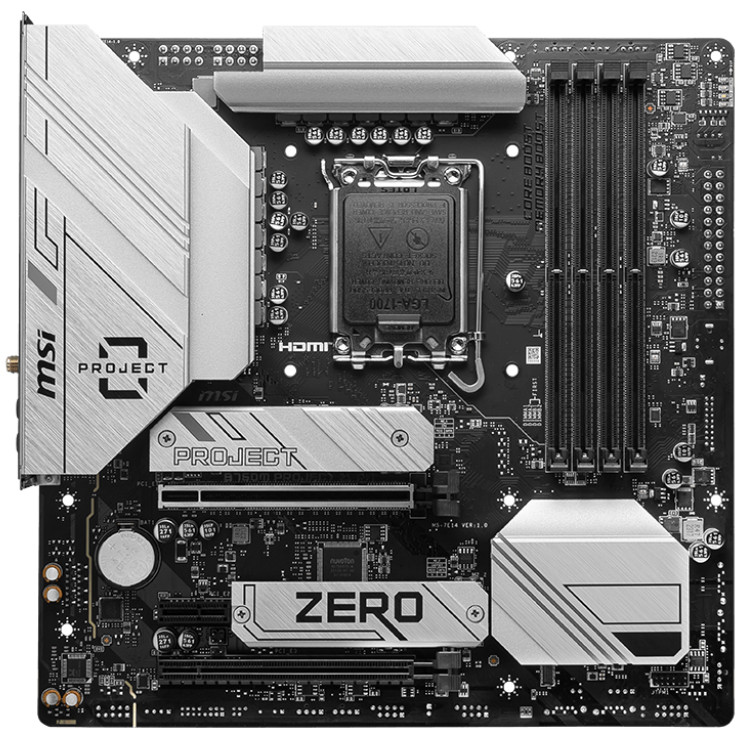 MSI B760M PROJECT ZERO (B760,S1700,mATX,DDR5)