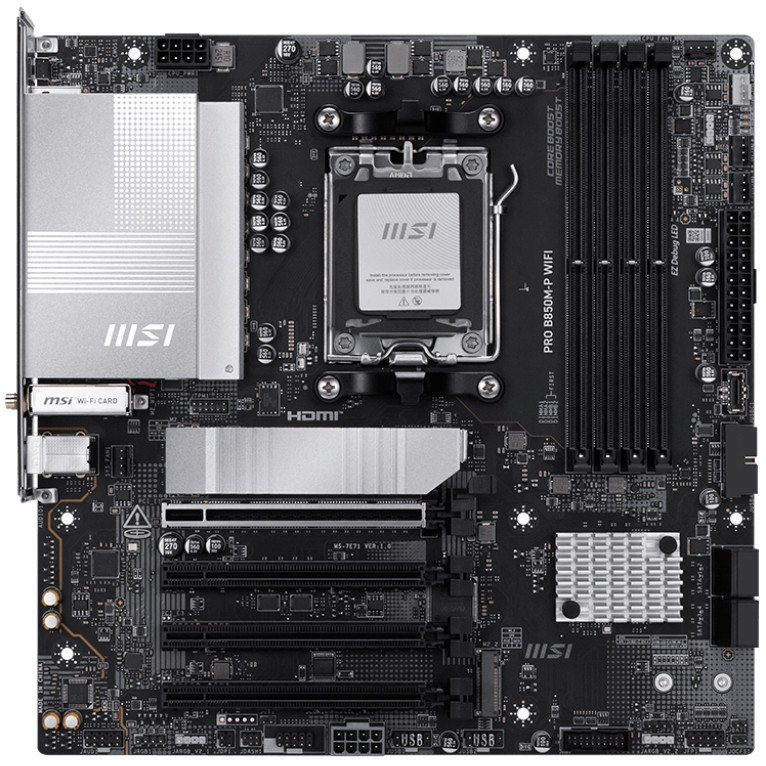 MSI Pro B850M-P Wifi (B850.AM5.mATX.DDR5)
