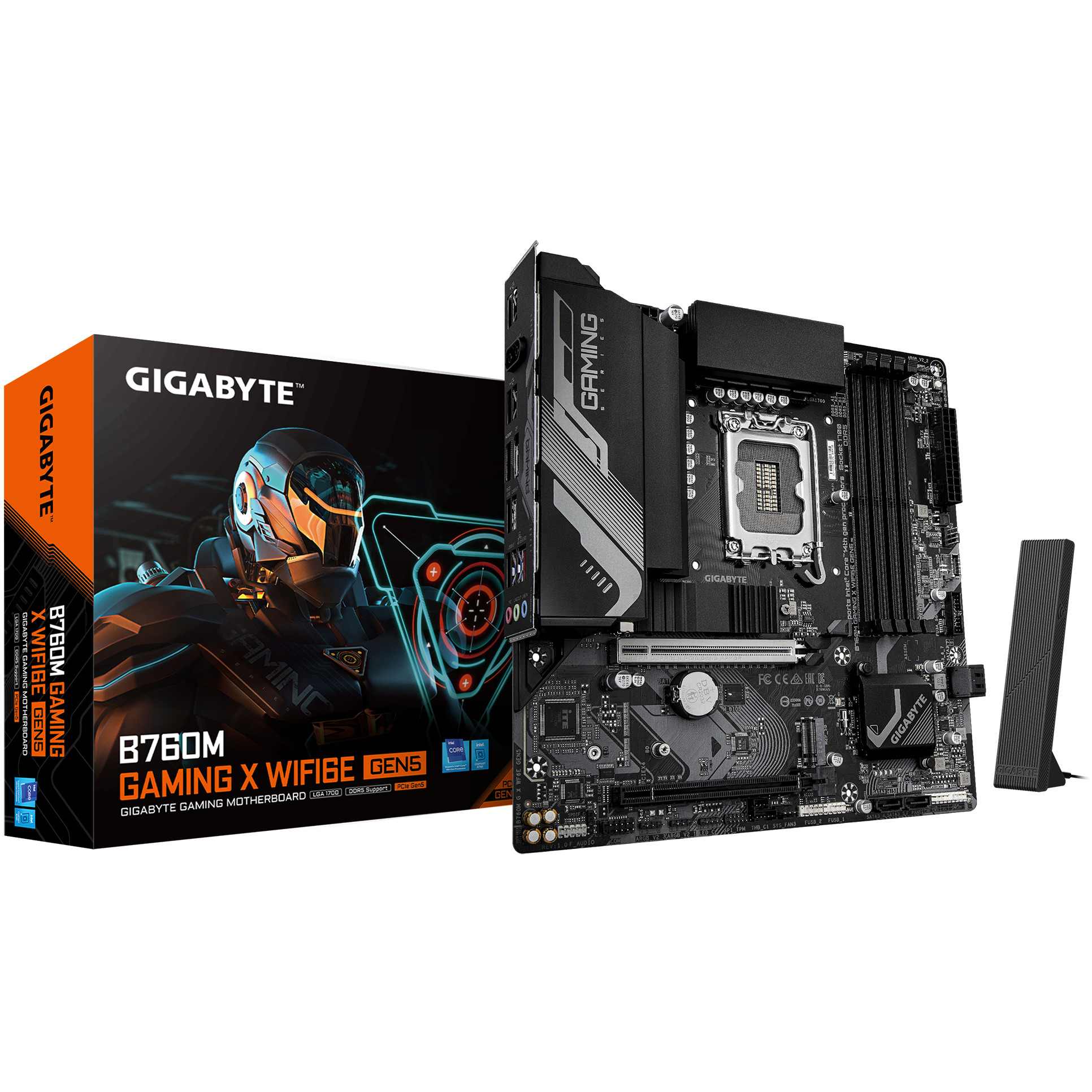 Gigabyte B760M Gaming X WiFi6E Gen5 (B760,S1700,mATX,DDR5