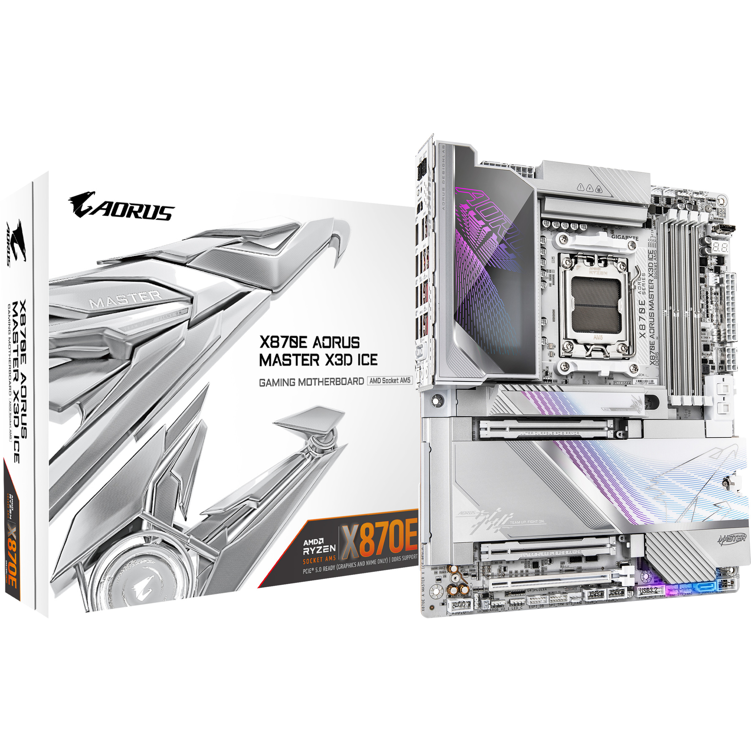 Gigabyte X870E AORUS MASTER X ICE (X870,AM5,ATX,DDR5)