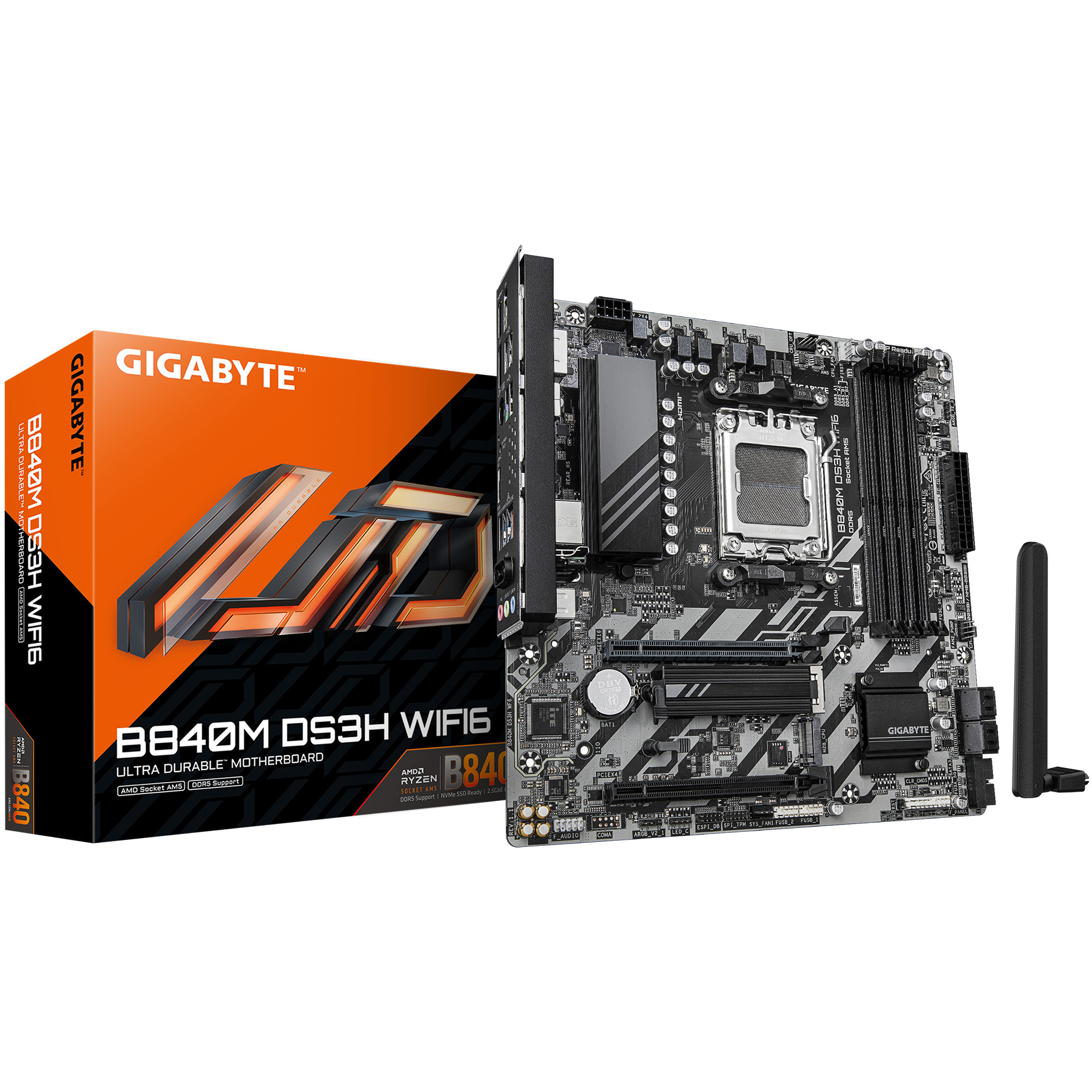 Gigabyte B840M DS3H WiFi6 (B840,AM5,mATX,DDR5)